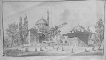 Tophane Meydanı, Tophane Çeşmesi, Nusretiye Camii"nin bir Bölümü